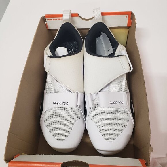 Nike Men's SuperRep Cycle Cycling Shoes in White/black - Size 10 - Picture 2 of 9